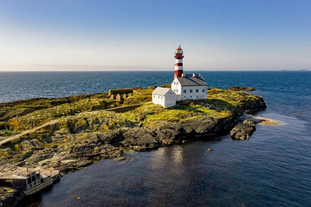 Lighthouse in Norway in Summer