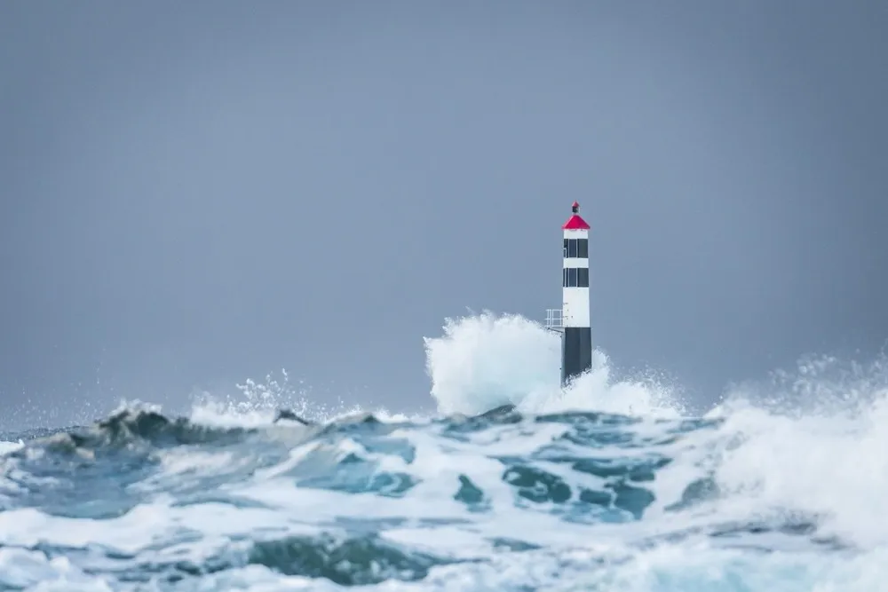 Lighouse in the see in Norway