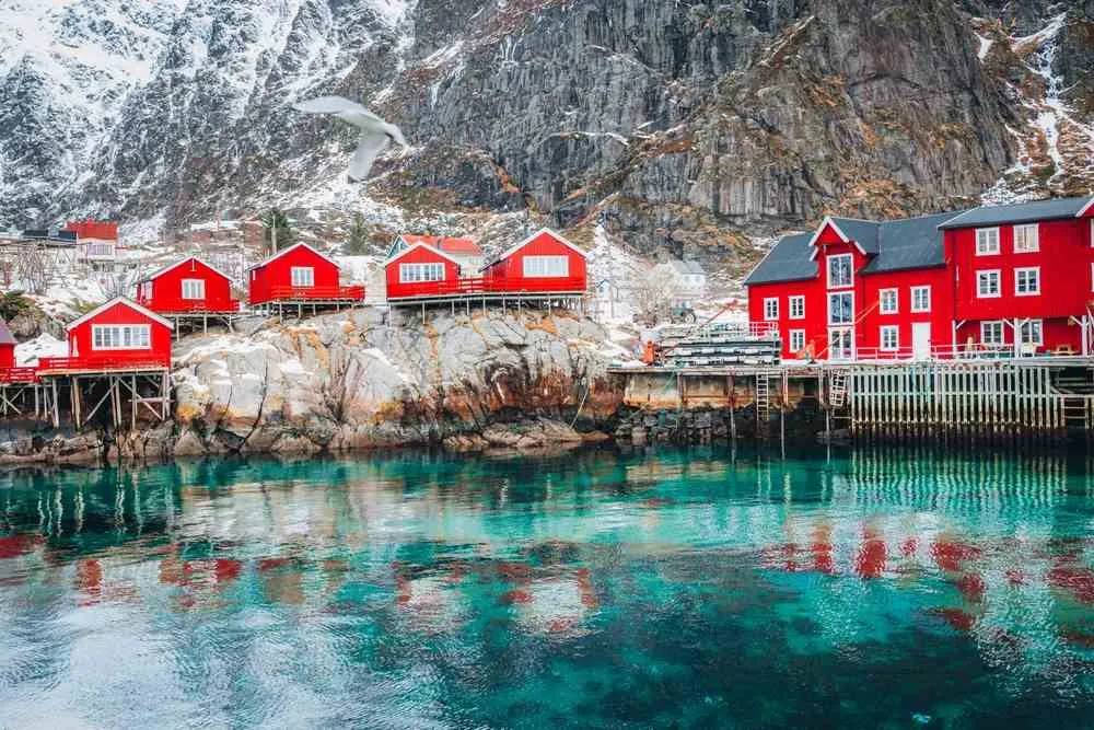 A town in Lofoten Islands