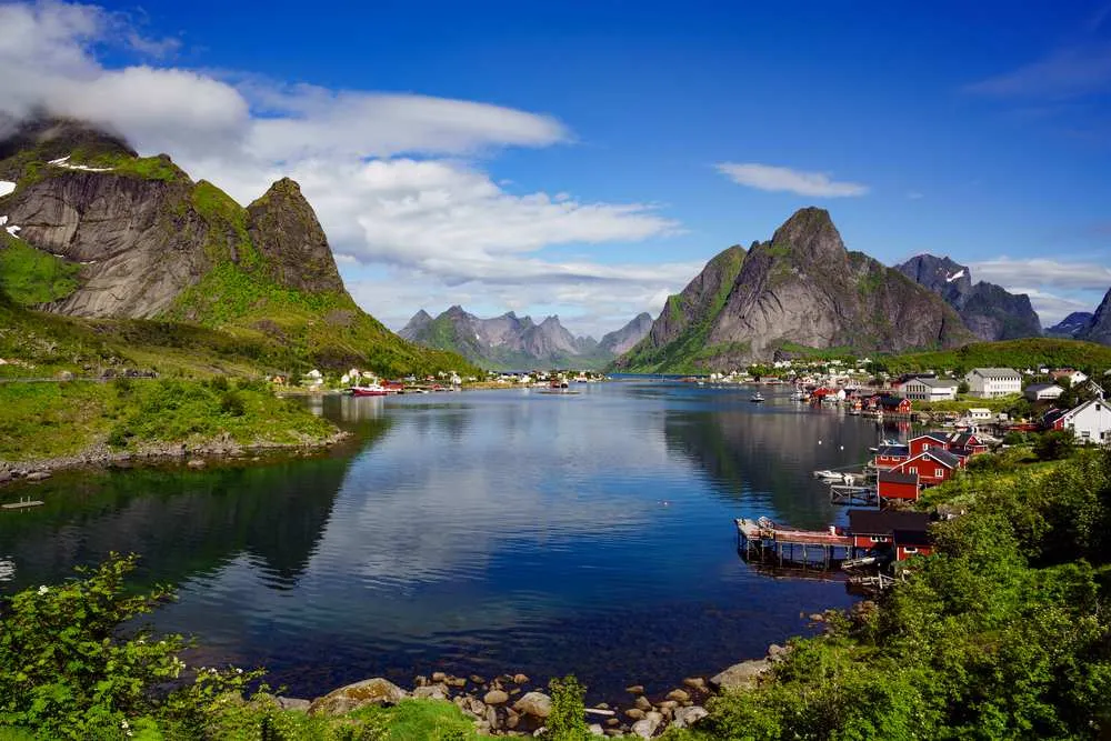 Village in Lofoten Islands