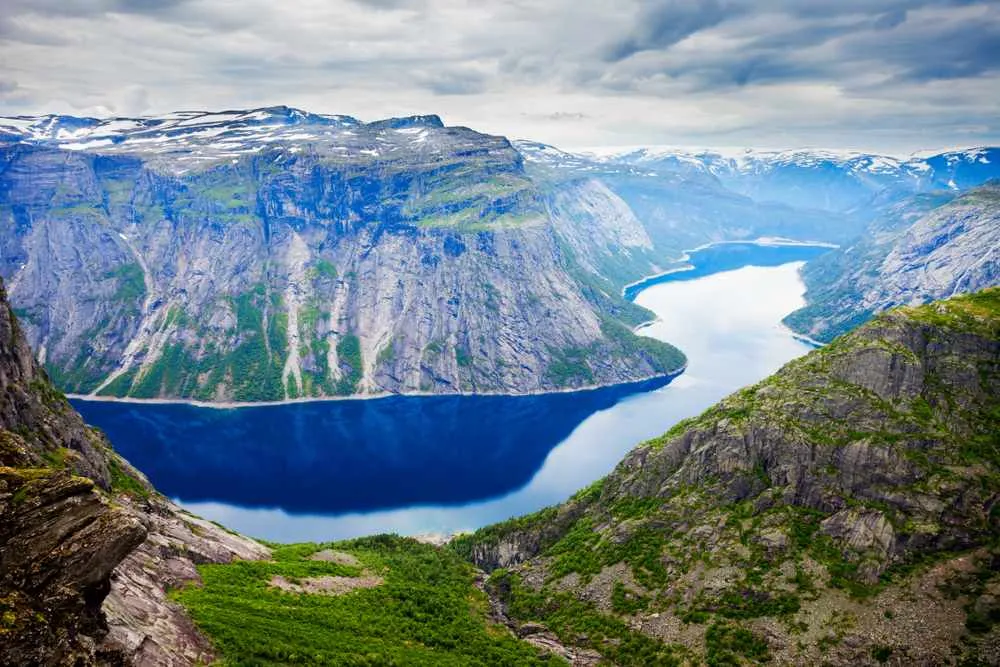 Uitzicht op de Hardangerfjord