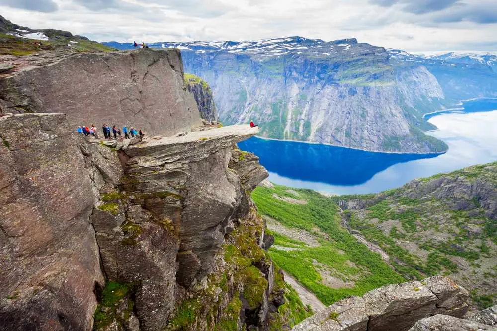 Trolltunga in de Hardangerfjord