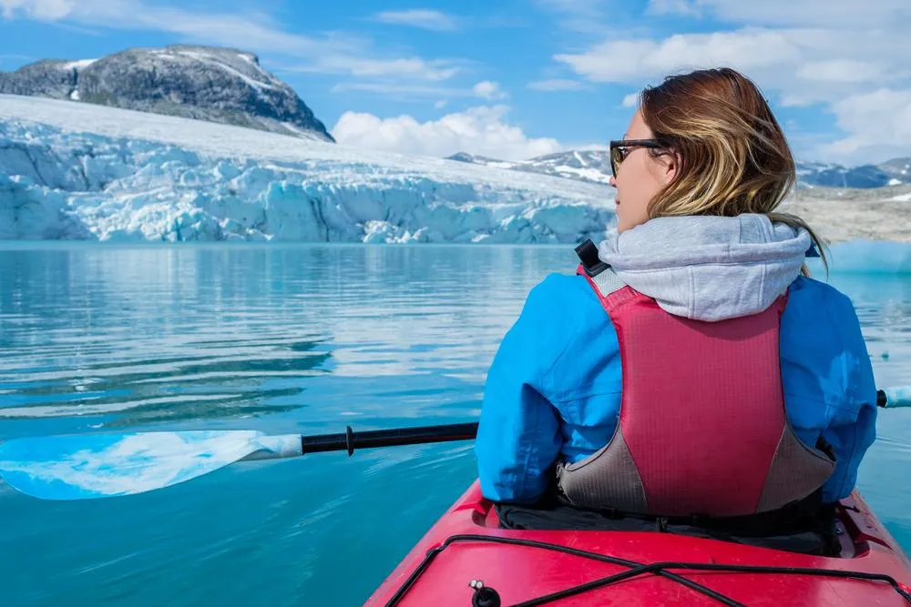 Kayaking in Jostedalsbreen National Park