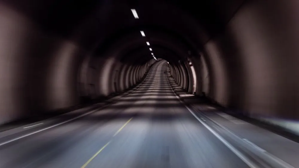 One of the tunnels of Norway