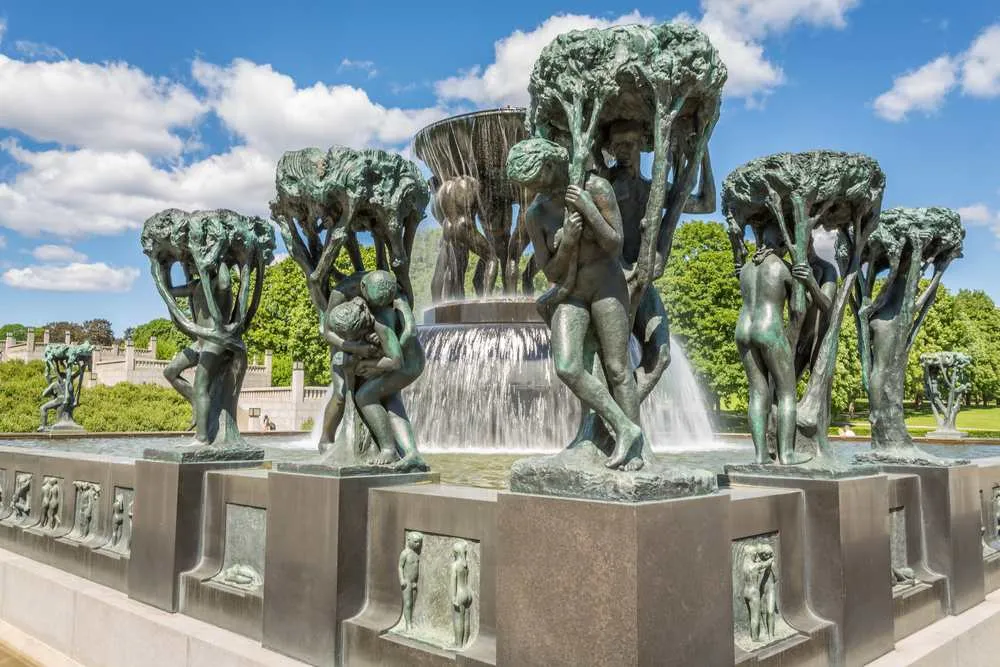 Garden in Vigeland Park
