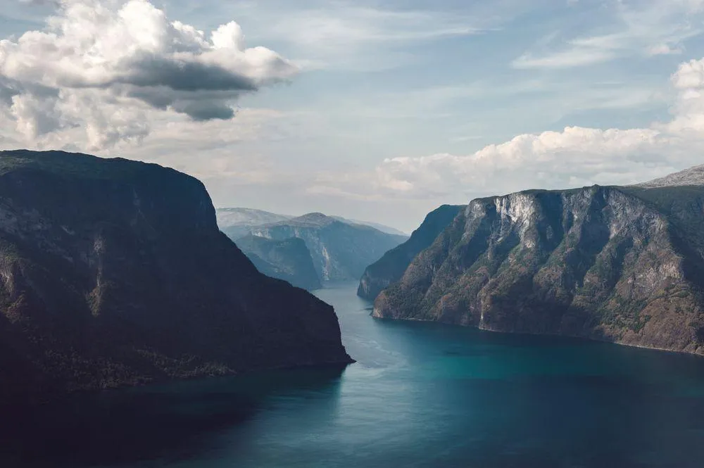 Visiting Naeroyfjord in Norway