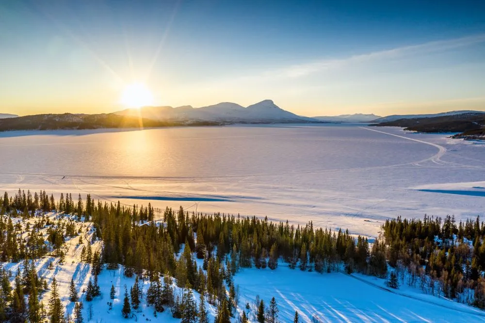Lake Rossvatnet of Norway