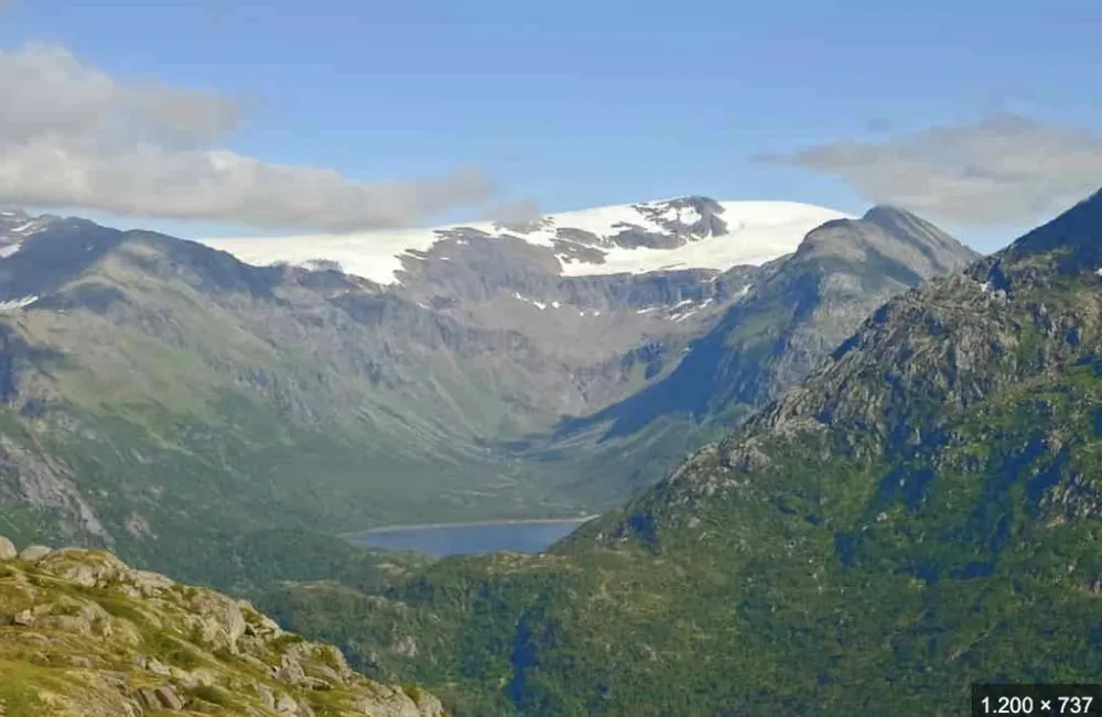 Blamannsisen Glacier in Norway