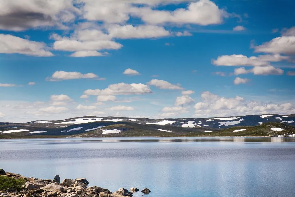 Hardangerjokulen Glacier in Norway