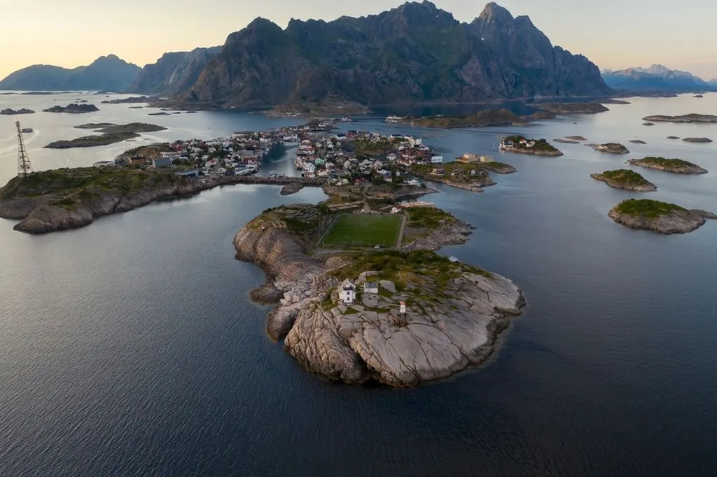 Norwegian Henningsvær Lighthouse 