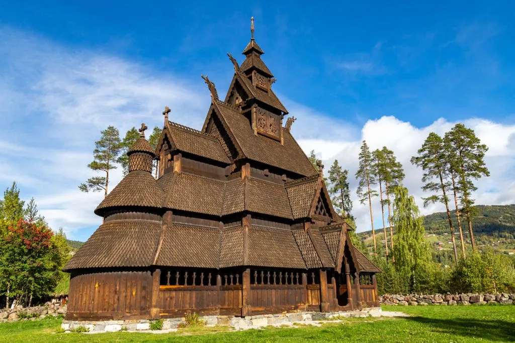 Die norwegische Stabkirche von Gol