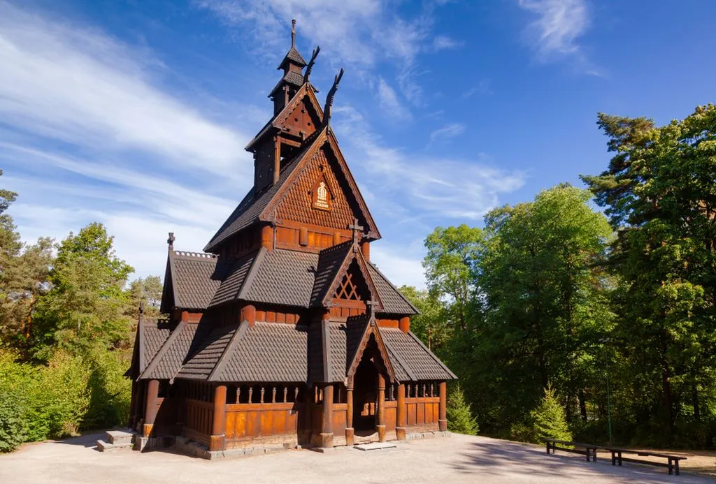 Die Stabkirche von Gol in Norwegen