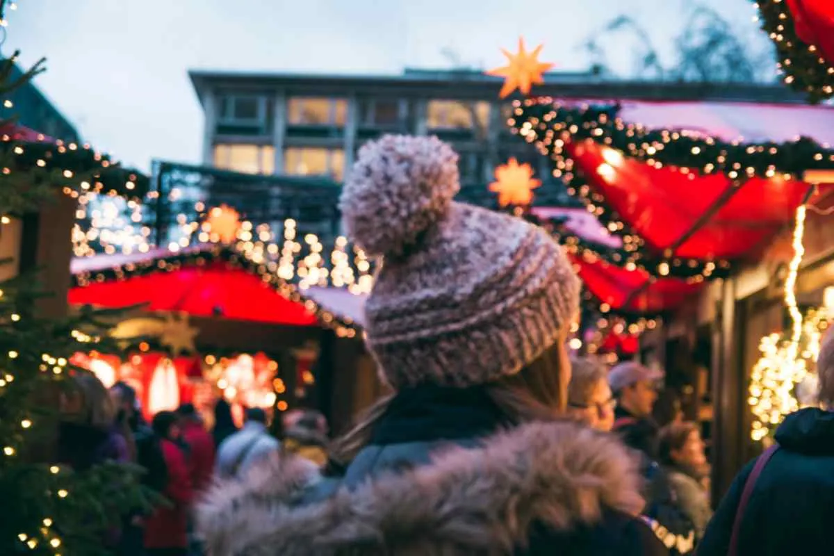 Puestos de los mercadillos navideños