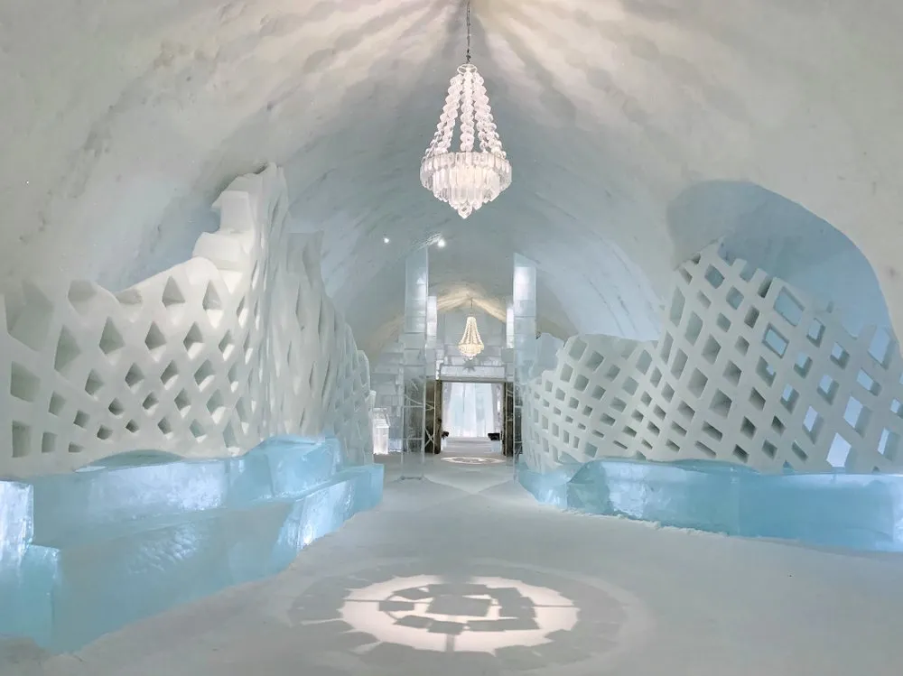 L'hôtel de glace en Suède