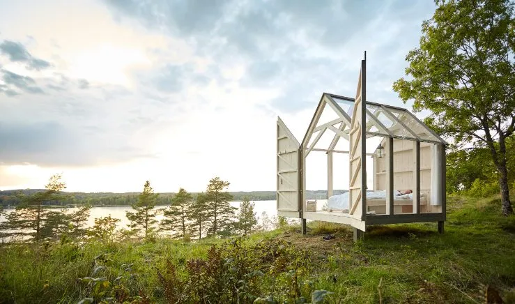 Cabina de cristal en Suecia