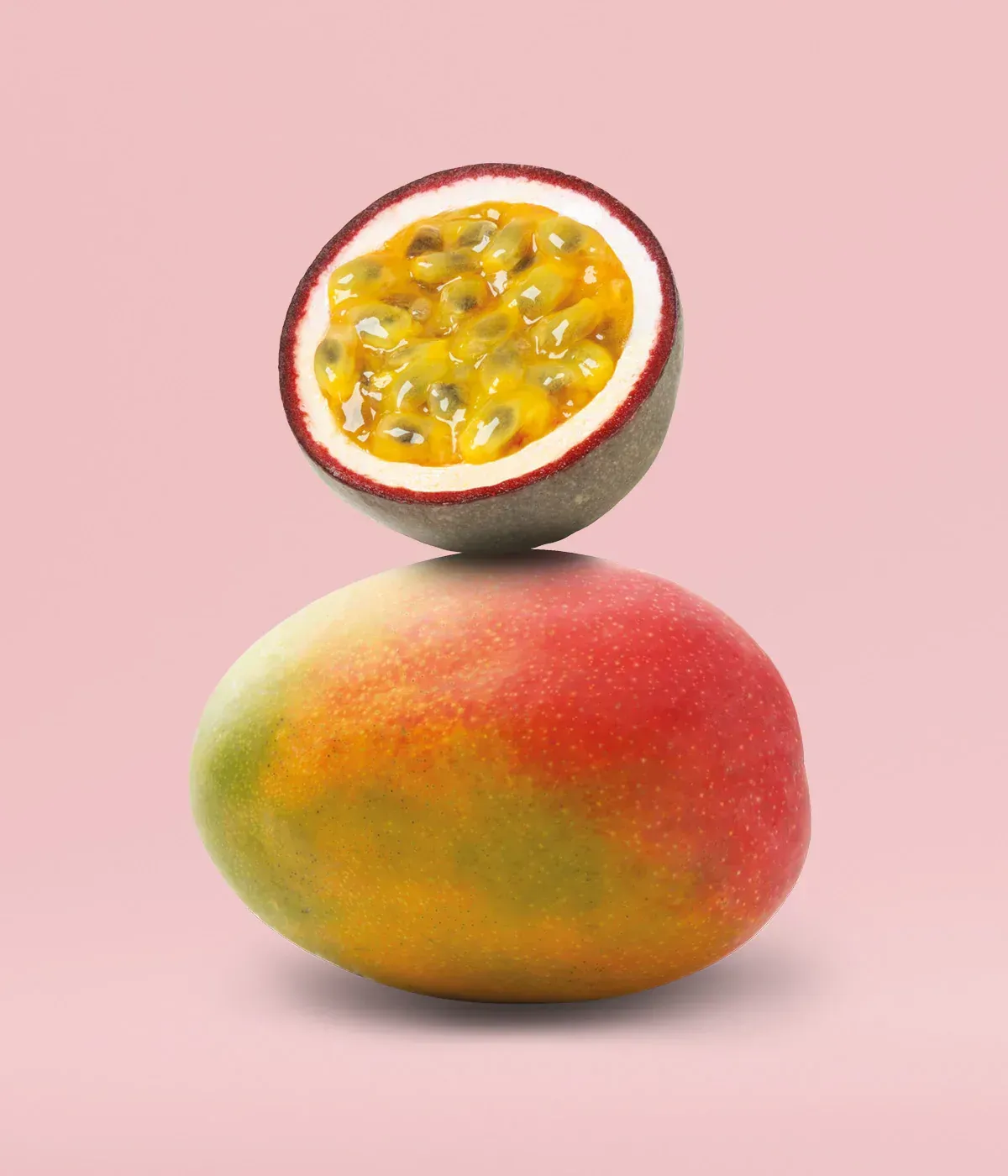 Palline alla frutta con mango e frutto della passione di Smiling