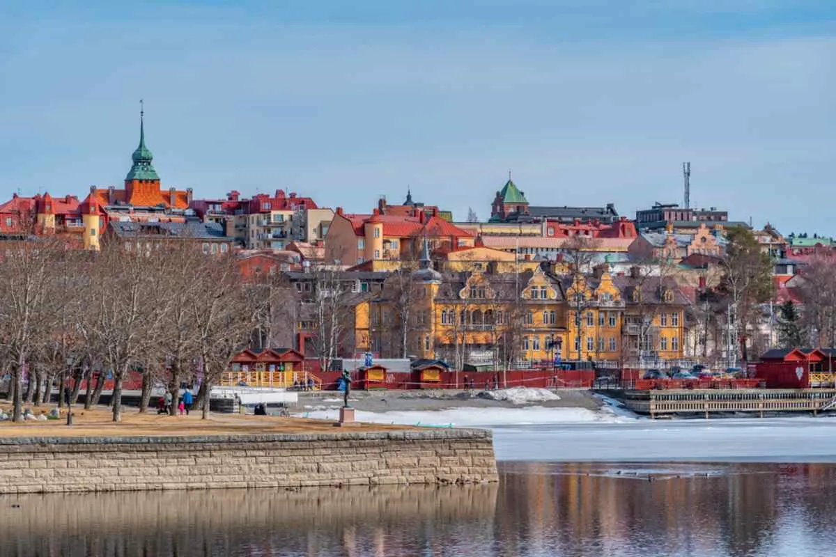 Viste del centro di Östersund