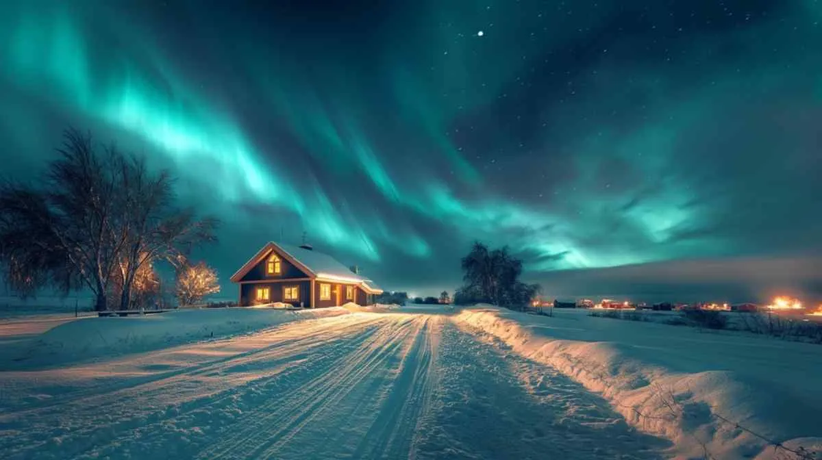 Aurora boreale sopra Kiruna