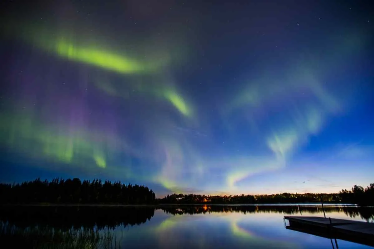 L'aurora boreale nel cielo svedese