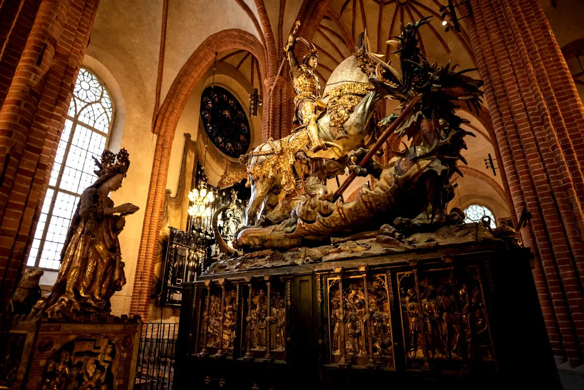Storkyrkan: statua di San Giorgio e il drago