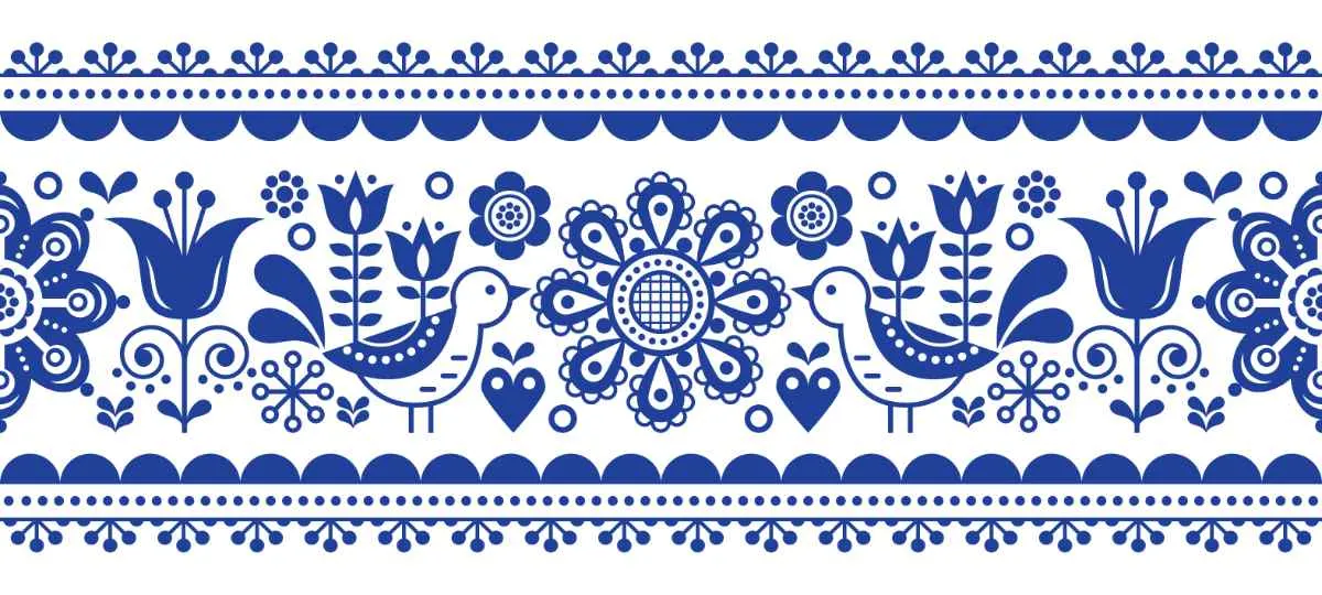 Motivo de arte popular escandinavo