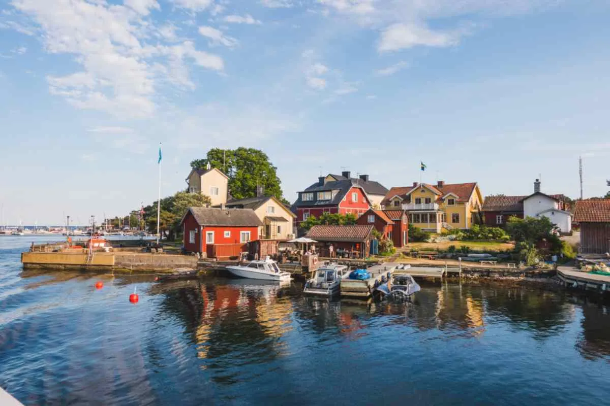 Vistas de la localidad de Sandhamn, en Suecia