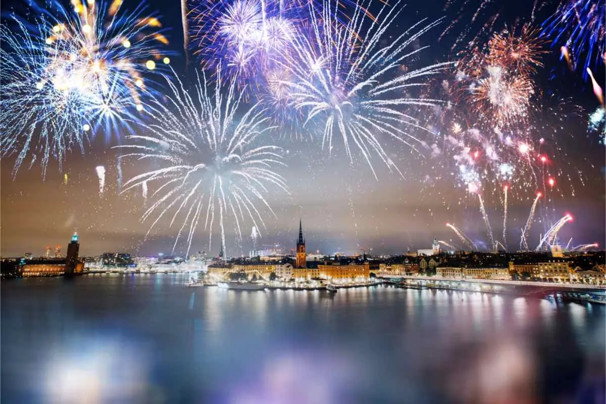 Spettacolo pirotecnico a Stoccolma per Capodanno
