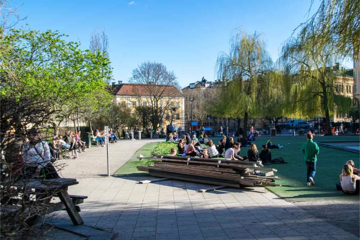 Le parc Nytorget à SoFo, Stockholm