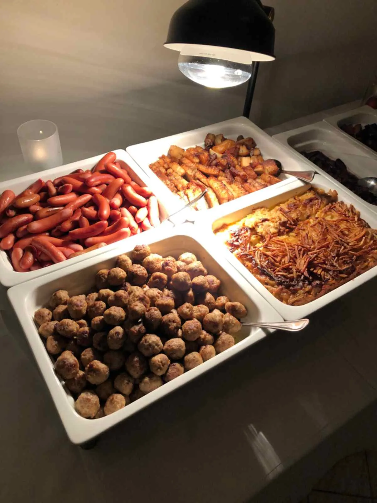 Piatti del julbord a Natale a Stoccolma