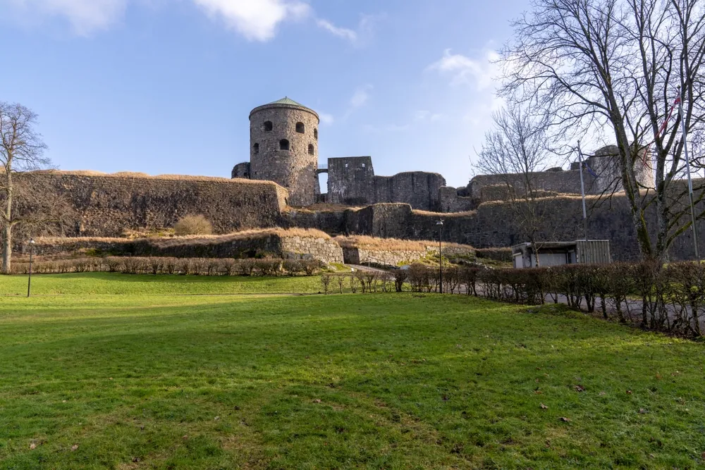 Il castello della fortezza di BĂĄhus in Norvegia