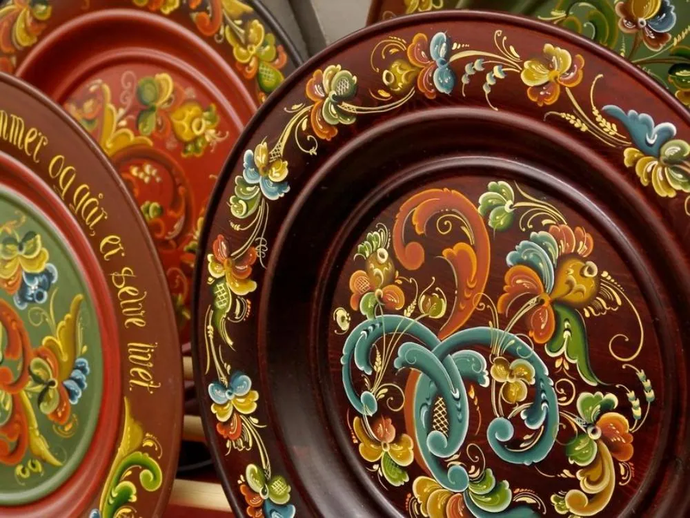 Rosemaling-Kunst